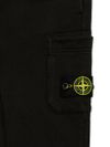 stone island - Pantaloni tuta in cotone nero con tasca e logo - 2