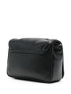 twinset - Borsa in pelle sintetica nera con logo - 2