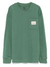 levi's - T-shirt in cotone verde con tasca