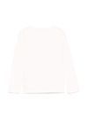 liu jo - T-shirt in cotone bianco con stampa ballerina - 1