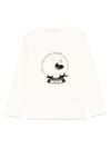 liu jo - T-shirt in cotone bianco con stampa ballerina