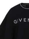 givenchy - Mantella in cotone nero con logo bianco - 1