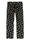 moschino - Leggings in cotone nero con stampa cuori oro - 1