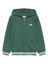 levi's - Green cotton sweatshirt with stripes