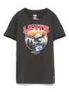 levi's - T-shirt in cotone nero con stampa