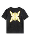 givenchy - T-shirt in cotone nero stampata con logo - 1