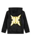 givenchy - Felpa in cotone nero stampata con logo - 1