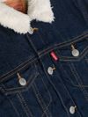 levi's - Denim jacket with faux fur and pockets - 2