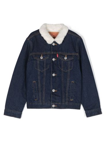 LEVI'S - Denim jacket with faux fur and pockets