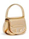 diesel - Borsa 1dr in pelle oro con logo - 3