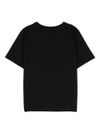 moschino - T-shirt in cotone nero con tasca - 2