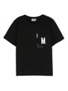 moschino - T-shirt in cotone nero con tasca