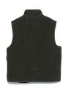 c.p. company - Gilet in shearling verde con tasche applicate - 1