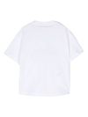 aspesi - T-shirt in cotone bianco con scritta nera - 1