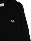 c.p. company - T-shirt in cotone nero con scritta logo - 1