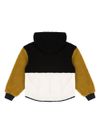 moschino - Giacca shearlin nero bianco e beige con tasca applicata - 2