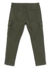 c.p. company - Pantaloni in cotone verde con tasche e logo lente applicato - 1