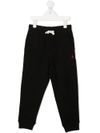 polo ralph lauren - Pantaloni tuta in cotone nero con ricamo logo