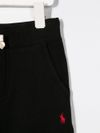 polo ralph lauren - Pantaloni tuta in cotone nero con ricamo logo - 2