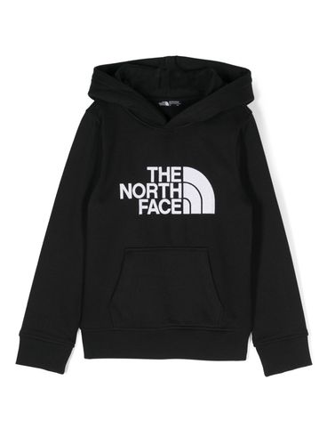 THE NORTH FACE - Black cotton hoodie with white logo