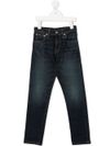 polo ralph lauren - Jeans scinny in cotone blu denim