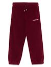 tommy hilfiger - Pantaloni tuta rossi con logo bianco