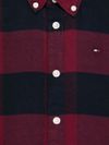 tommy hilfiger - Camicia in cotone a quadri rosso e nero - 2