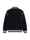 tommy hilfiger - Bomber blu con rifiniture bianche e logo - 2