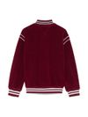 tommy hilfiger - Bomber rosso con rifiniture bianche e logo - 1