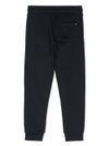 tommy hilfiger - Pantaloni tuta in cotone blu con logo - 2