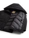 woolrich - Parka nero con logo bianco e tasche applicate - 1