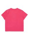 diesel - T-shirt in cotone rosa con ricamo logo - 1