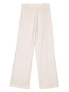 blugirl - Pantaloni bianchi a palatto con logo - 1