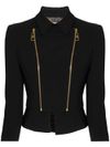 elisabetta franchi - Blazer nero aderente con zip