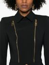 elisabetta franchi - Blazer nero aderente con zip - 4