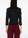 elisabetta franchi - Blazer crop nero con tasche - 1