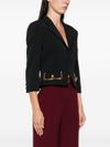 elisabetta franchi - Blazer crop nero con tasche - 2