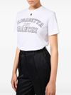 elisabetta franchi - T-shirt in cotone bianco con logo nero - 2