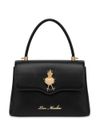 love moschino - Borsa a mano in pelle sintetica nera con logo