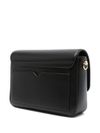 love moschino - Borsa a spalla in pelle sintetica nera con placca rana - 1