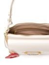 love moschino - Borsa a spalla in pelle sintetica bianca con specchio a forma di cuore - 1