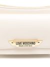 love moschino - Borsa a spalla in pelle sintetica bianca con specchio a forma di cuore - 2