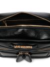 love moschino - Borsa a tracolla in pelle nera con zip - 1