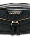 love moschino - Borsa a tracolla in pelle nera con zip - 2