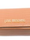 love moschino - Pochette in pelle sintetica beige effetto coccodrillo - 1