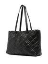 love moschino - Borsa shopping in ecopelle nera trapuntata - 3