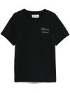 mc2 saint barth - T-shirt Emilie in cotone nero con scritta