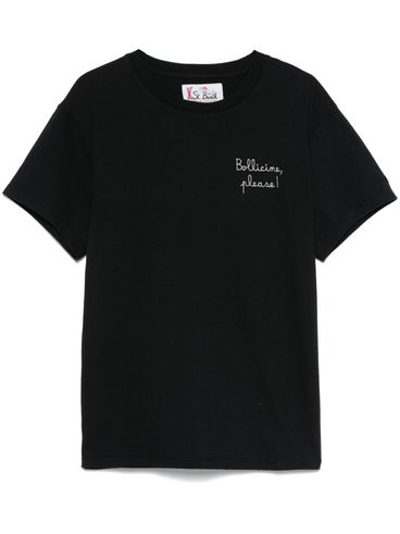 MC2 SAINT BARTH - T-shirt Emilie in cotone nero con scritta