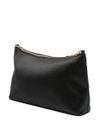 love moschino - Borsa a spalla nera con placca rana e cuore frontale - 4