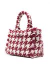 mc2 saint barth - Borsa shopping Colette a fantasia bianca e rossa - 2